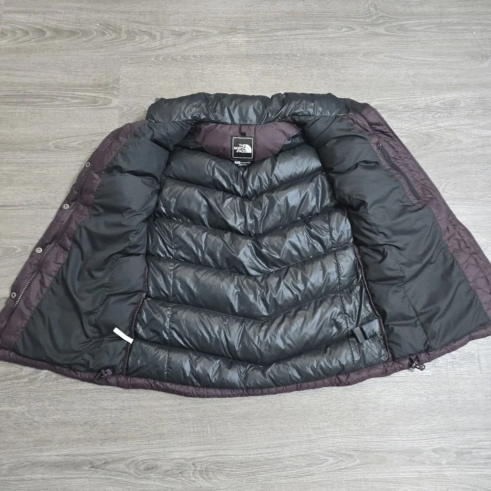The North Face 700 Gilet Down Body Warmer Sleeveless Vest Womens Sz M Purple EUC